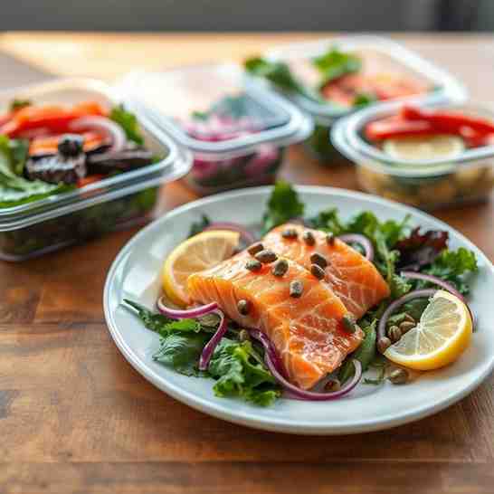 Healthy Smoked Salmon Salad for Meal Prep | Quick Lunch